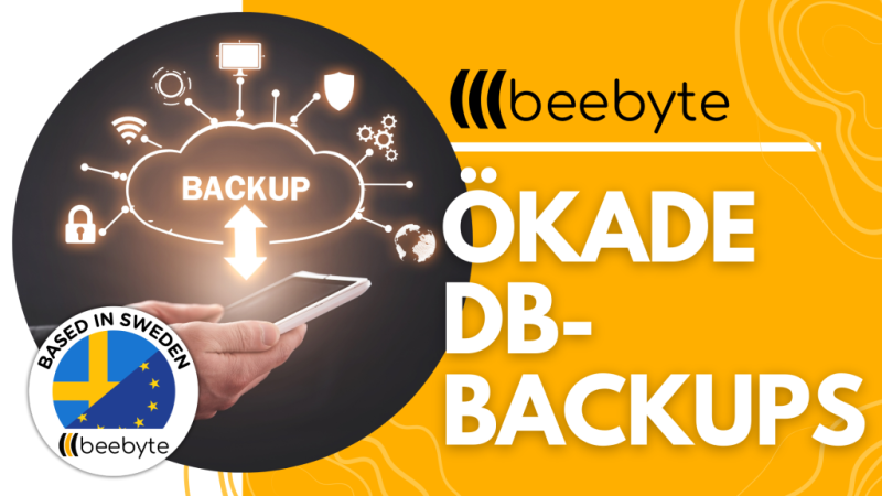 Nu ökar vi antalet backuper på våra databaser!
