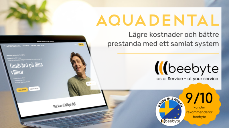 Läggre driftkostnader och bättre prestanda – så effektiviserade Aqua Dental sin webbmiljö